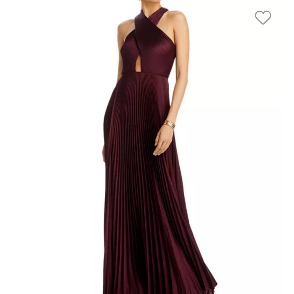 A.L.C. Pleated Cutout Gown NWOT